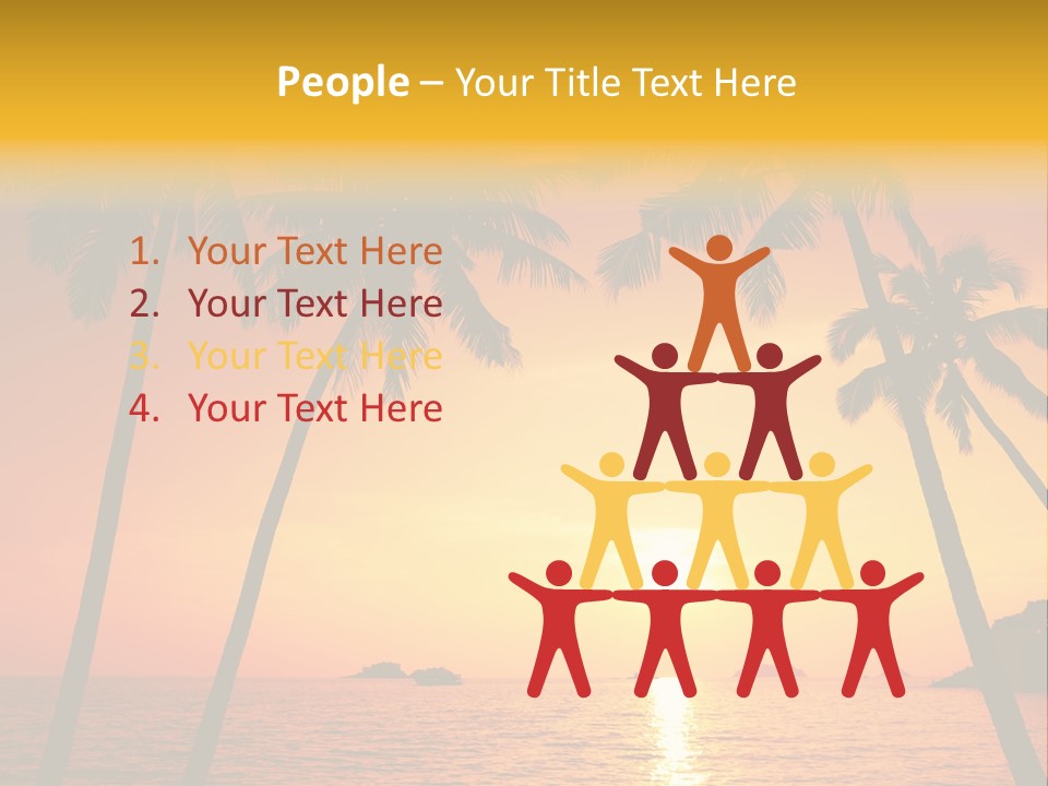 Beautiful Recreation Orange PowerPoint Template