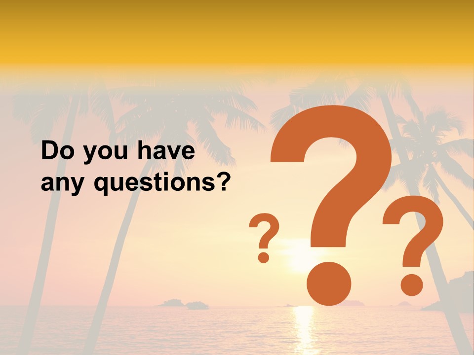 Beautiful Recreation Orange PowerPoint Template