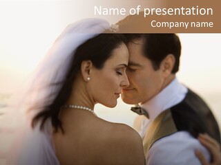 Togetherness Wife Portrait PowerPoint Template