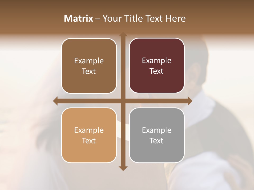 Togetherness Wife Portrait PowerPoint Template