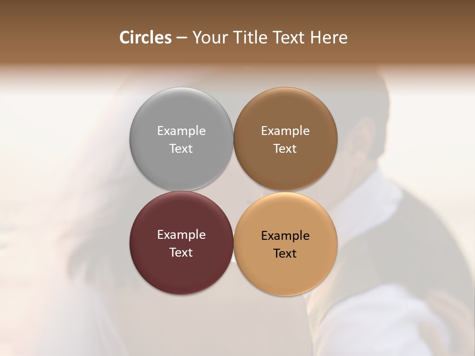 Togetherness Wife Portrait PowerPoint Template