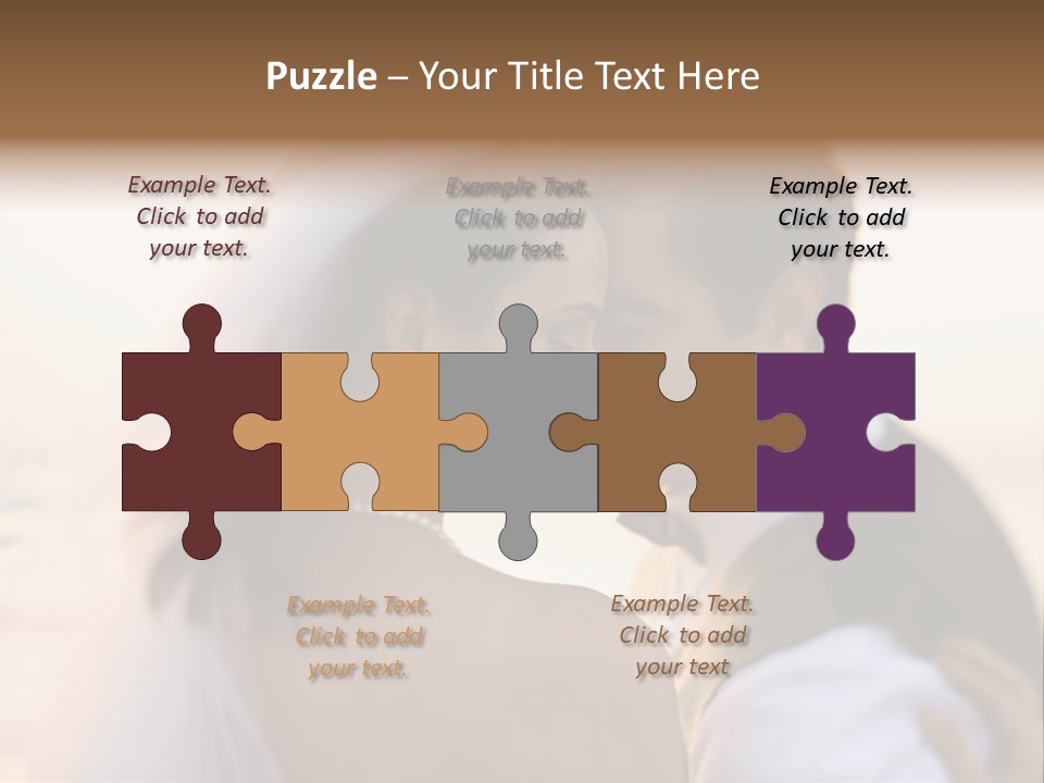 Togetherness Wife Portrait PowerPoint Template