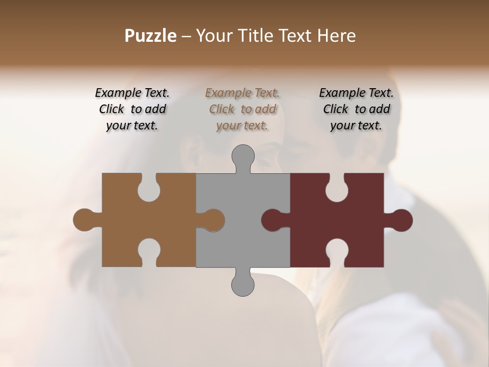 Togetherness Wife Portrait PowerPoint Template