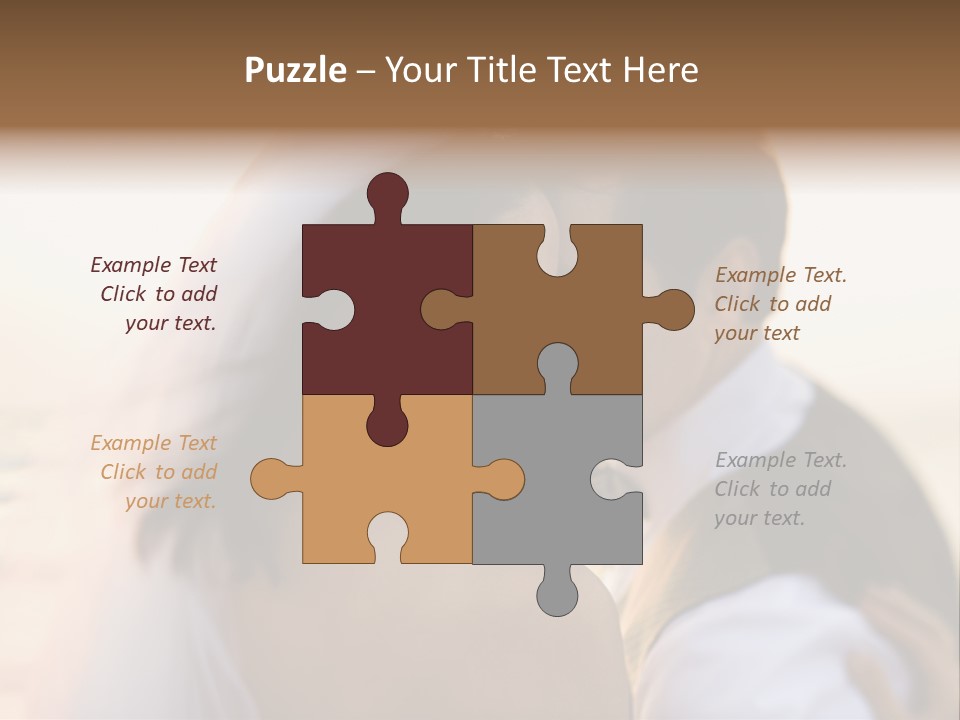 Togetherness Wife Portrait PowerPoint Template