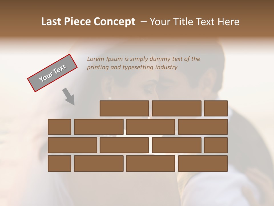 Togetherness Wife Portrait PowerPoint Template