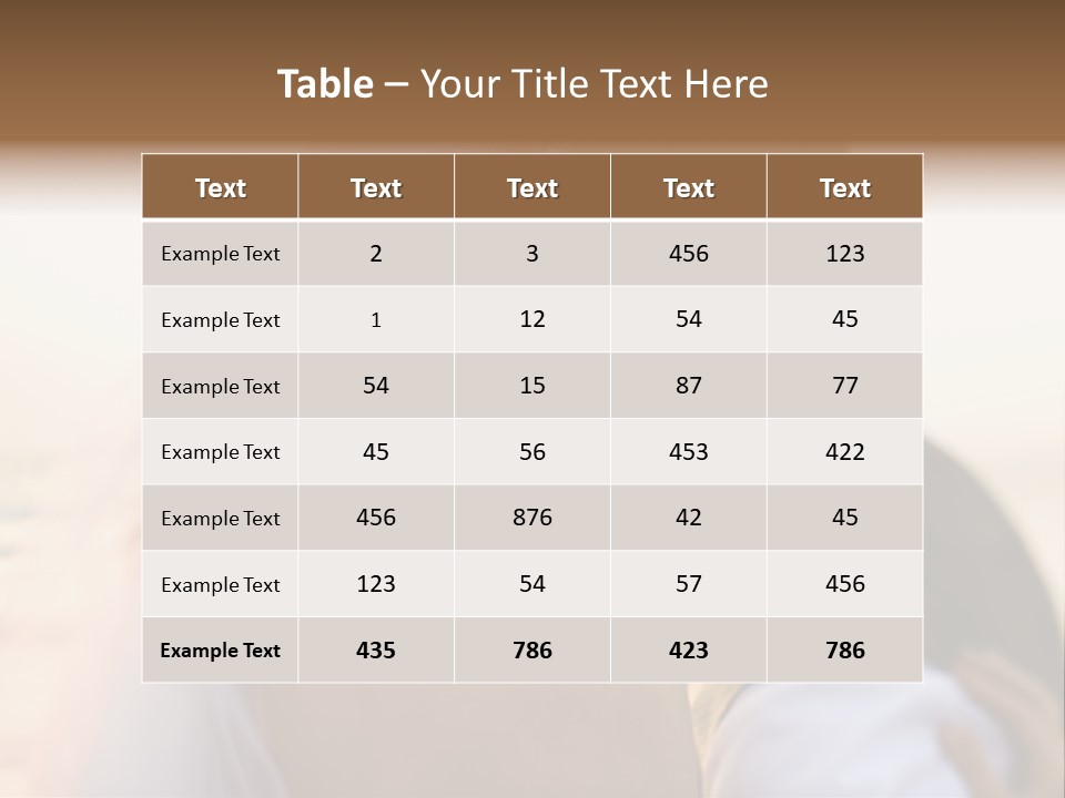 Togetherness Wife Portrait PowerPoint Template