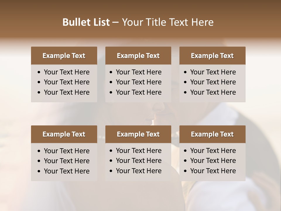 Togetherness Wife Portrait PowerPoint Template