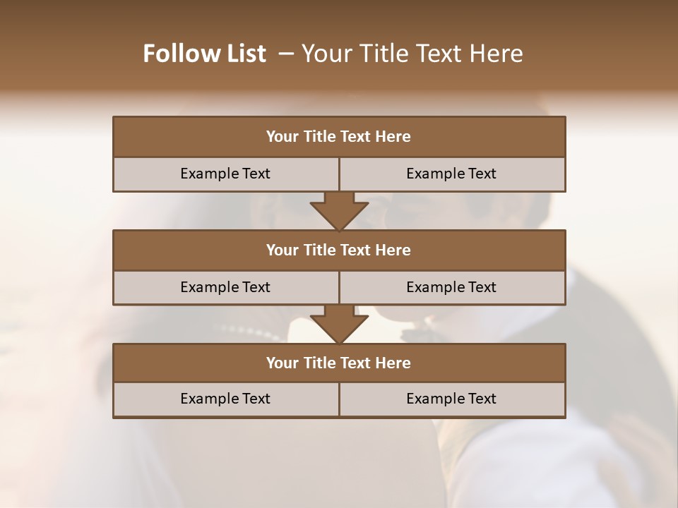 Togetherness Wife Portrait PowerPoint Template