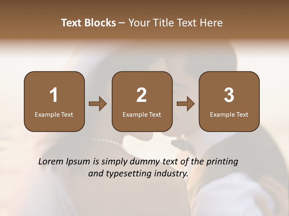 Togetherness Wife Portrait PowerPoint Template