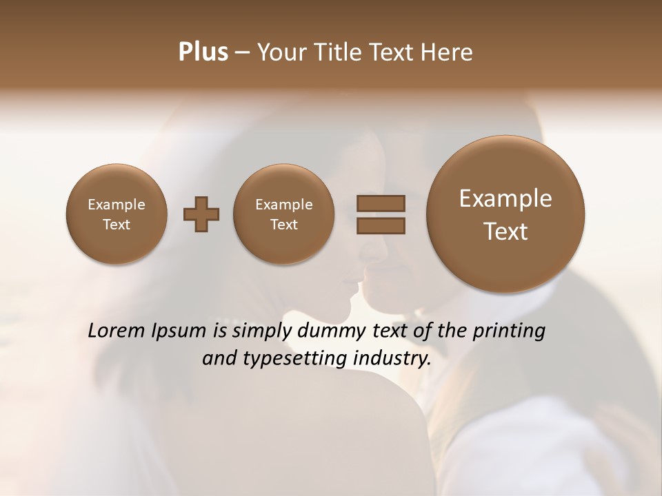 Togetherness Wife Portrait PowerPoint Template