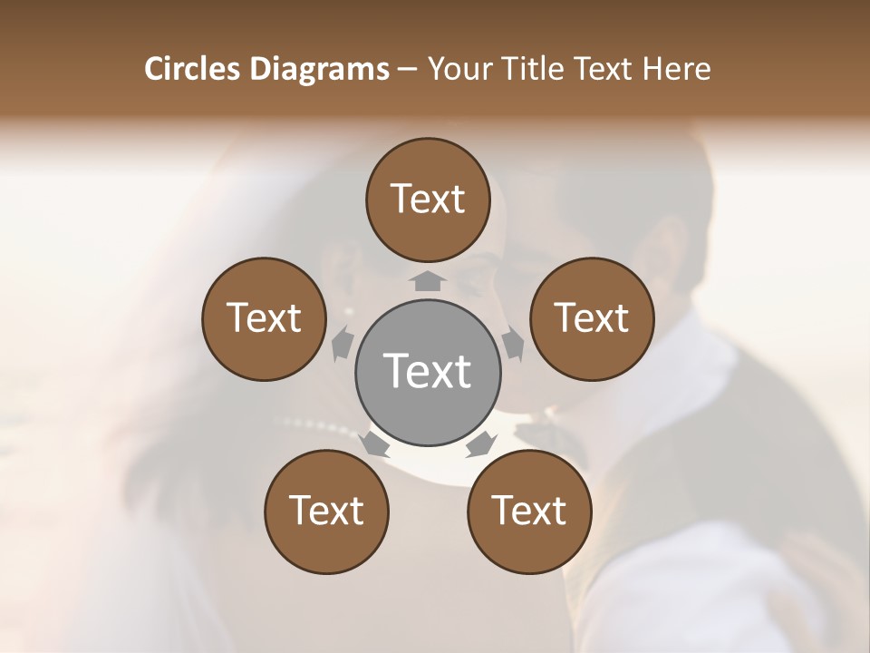 Togetherness Wife Portrait PowerPoint Template