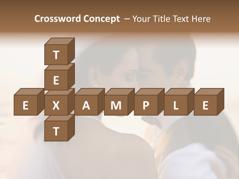 Togetherness Wife Portrait PowerPoint Template