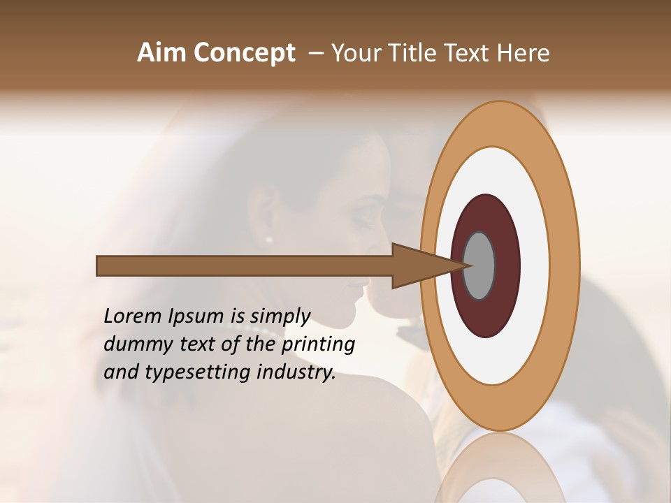 Togetherness Wife Portrait PowerPoint Template