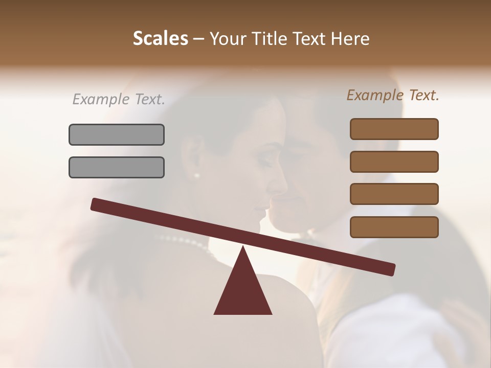 Togetherness Wife Portrait PowerPoint Template