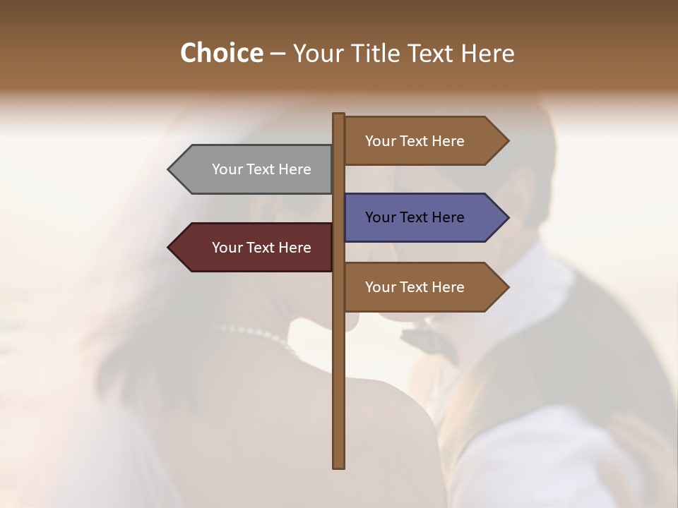 Togetherness Wife Portrait PowerPoint Template