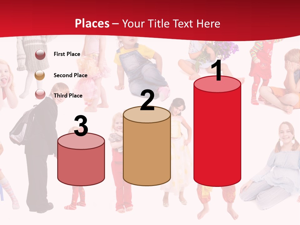 Blond Toy Happy PowerPoint Template