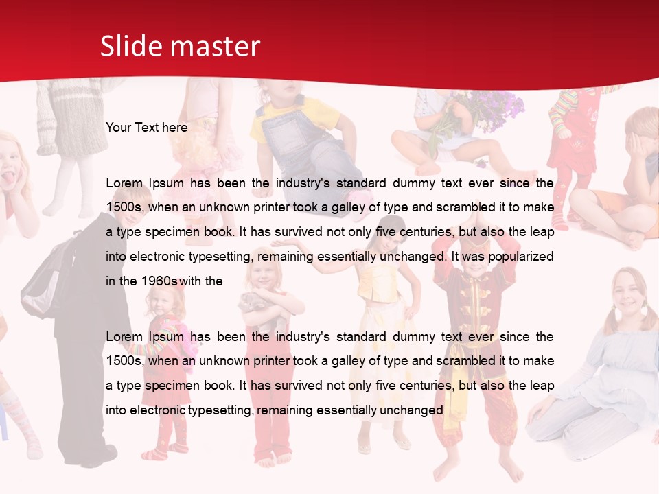 Blond Toy Happy PowerPoint Template