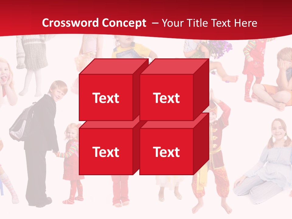 Blond Toy Happy PowerPoint Template