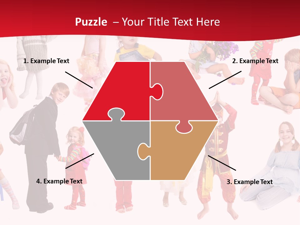 Blond Toy Happy PowerPoint Template