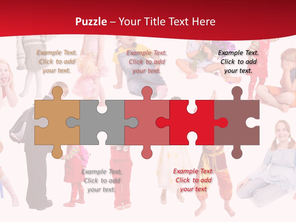 Blond Toy Happy PowerPoint Template