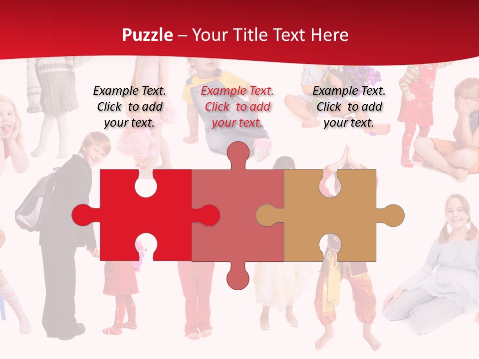 Blond Toy Happy PowerPoint Template