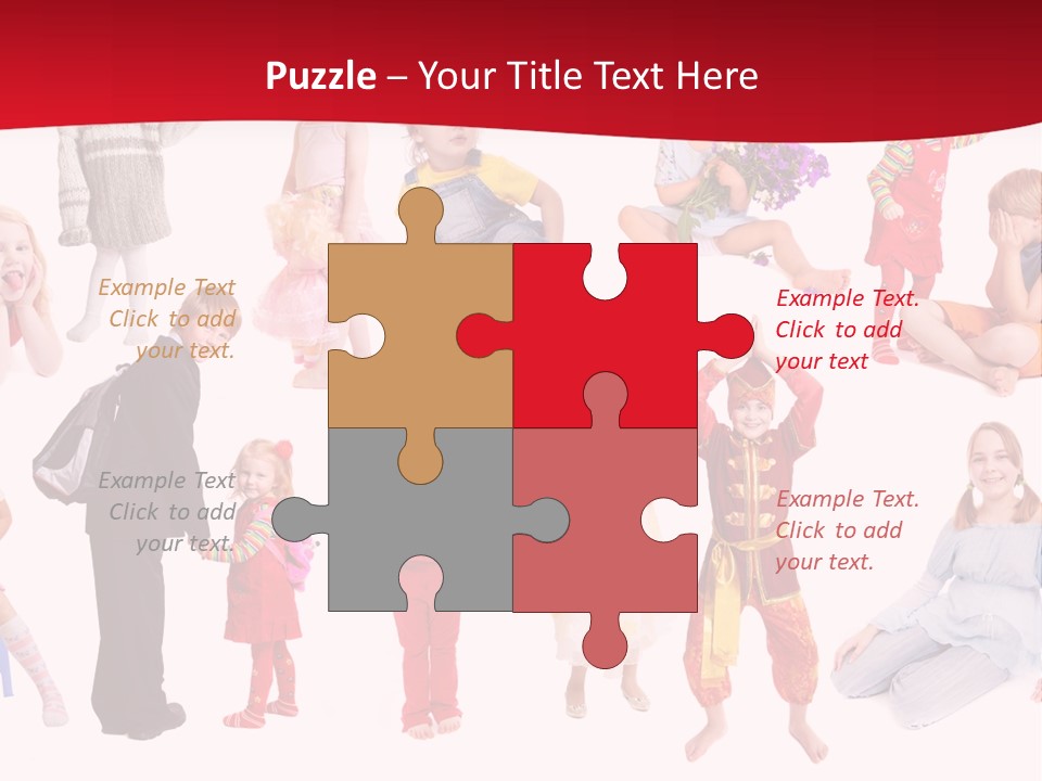 Blond Toy Happy PowerPoint Template