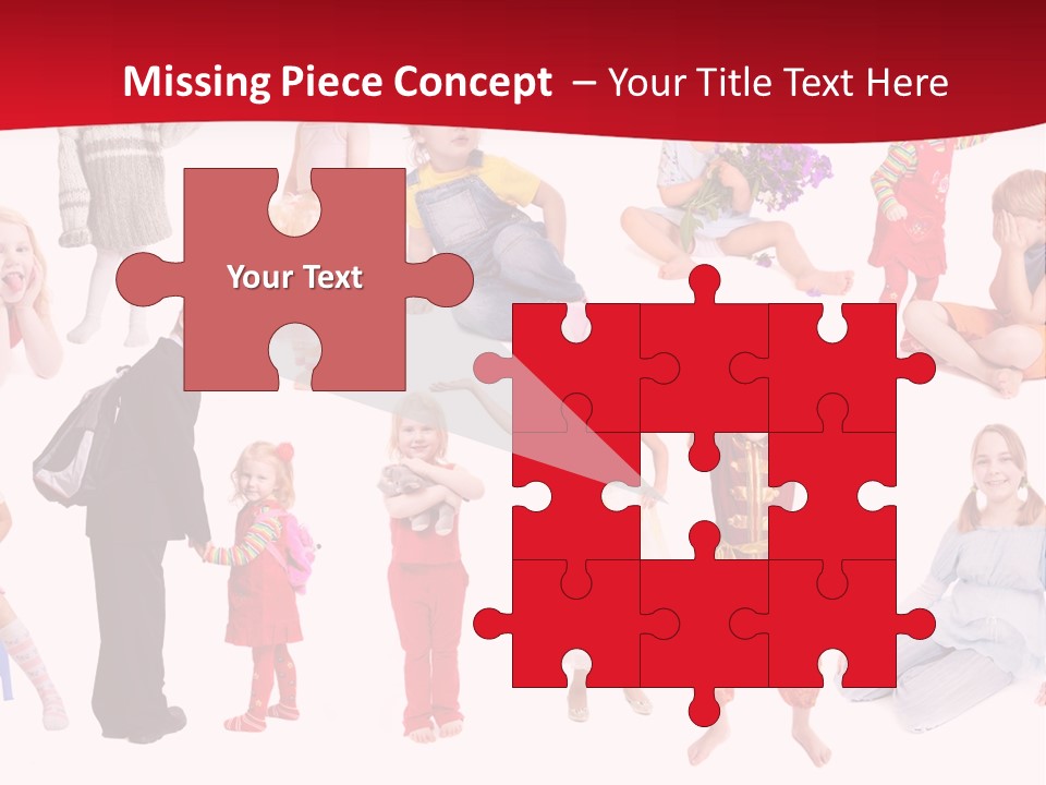 Blond Toy Happy PowerPoint Template