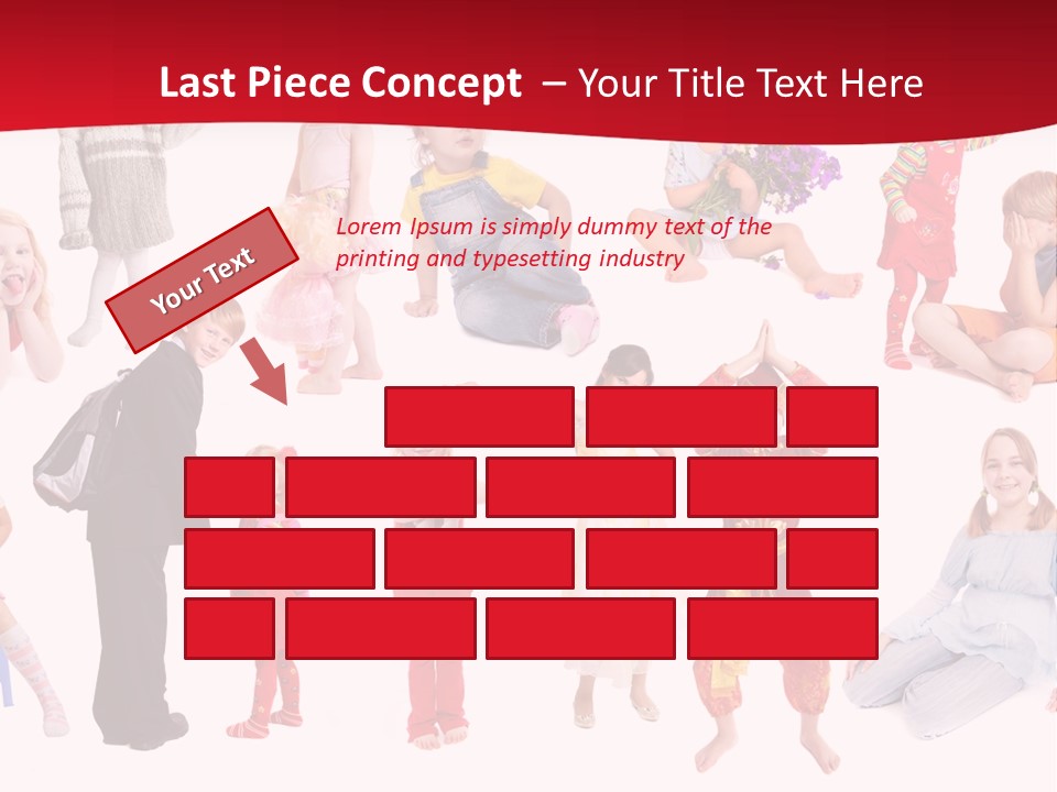 Blond Toy Happy PowerPoint Template