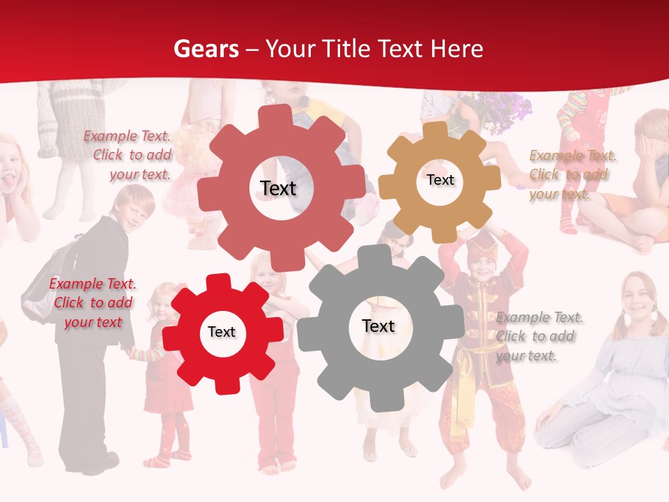 Blond Toy Happy PowerPoint Template