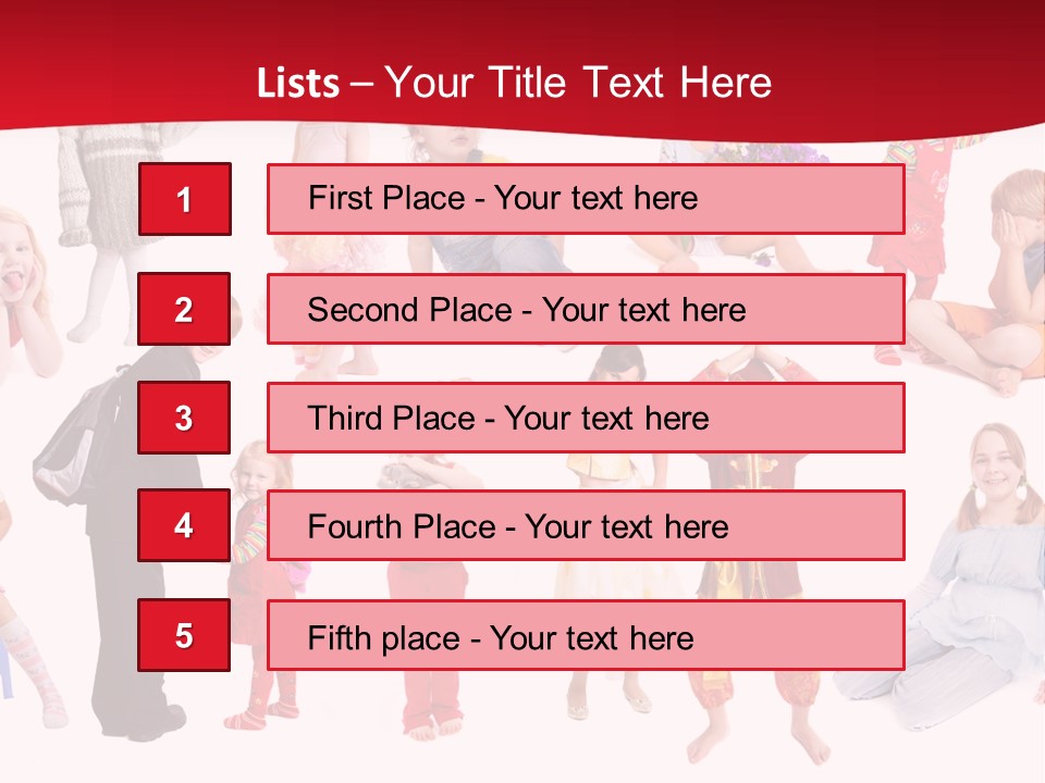 Blond Toy Happy PowerPoint Template