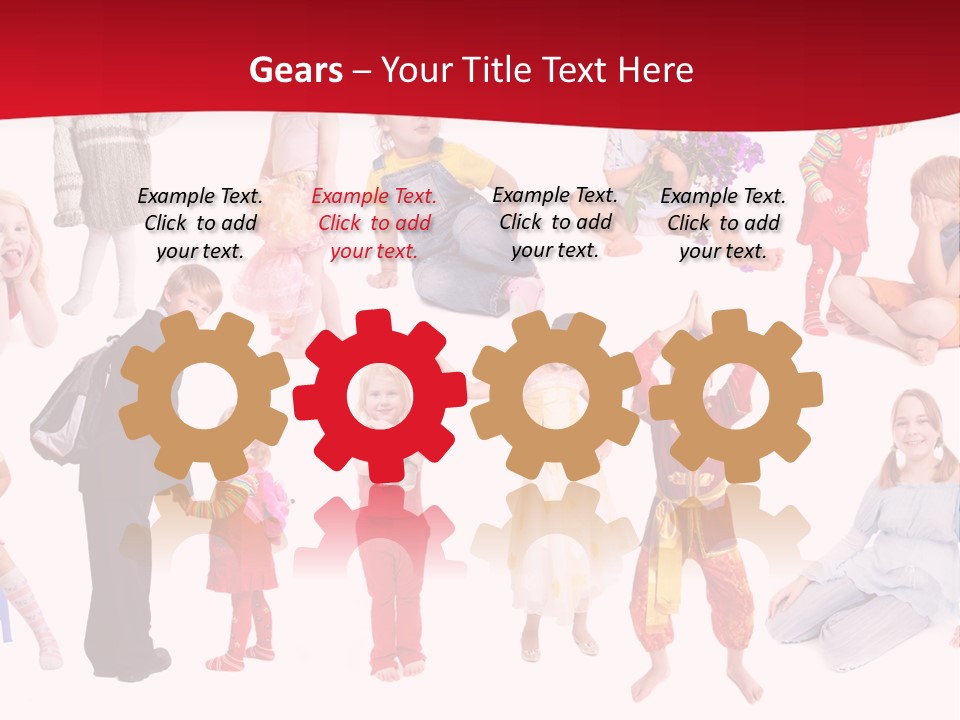 Blond Toy Happy PowerPoint Template