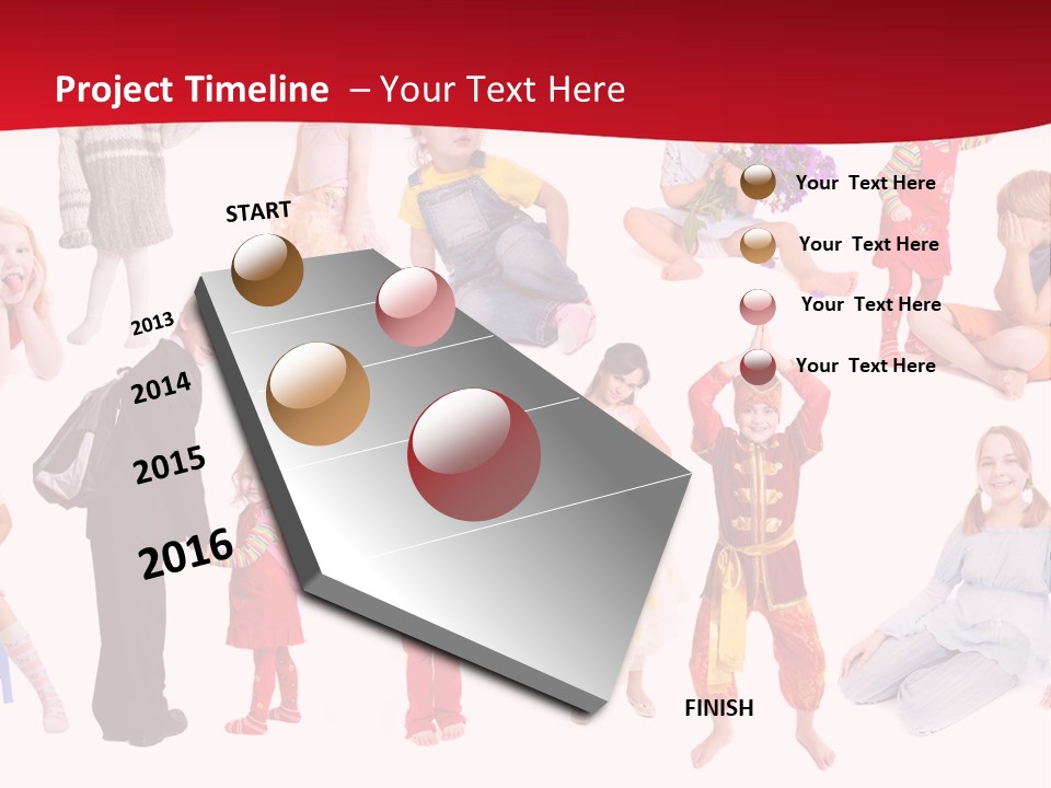 Blond Toy Happy PowerPoint Template