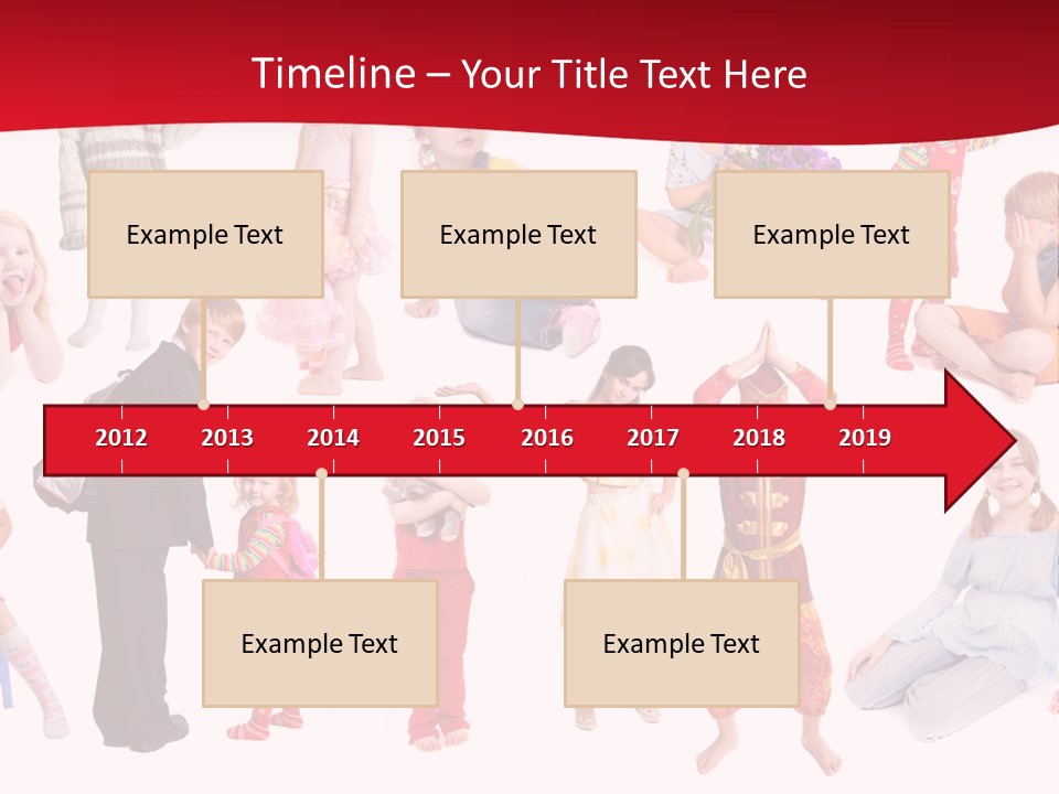 Blond Toy Happy PowerPoint Template