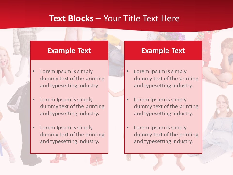Blond Toy Happy PowerPoint Template
