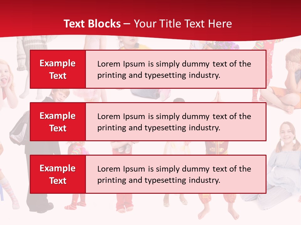 Blond Toy Happy PowerPoint Template