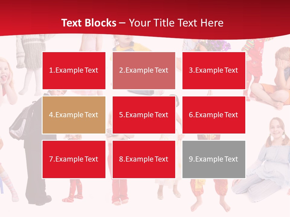 Blond Toy Happy PowerPoint Template