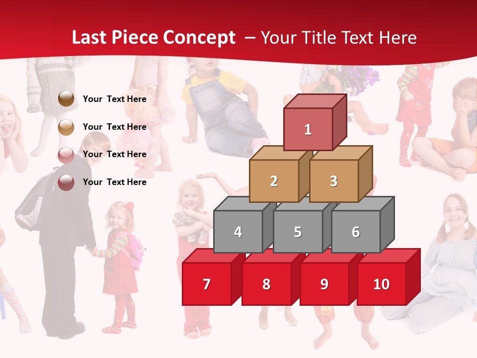 Blond Toy Happy PowerPoint Template