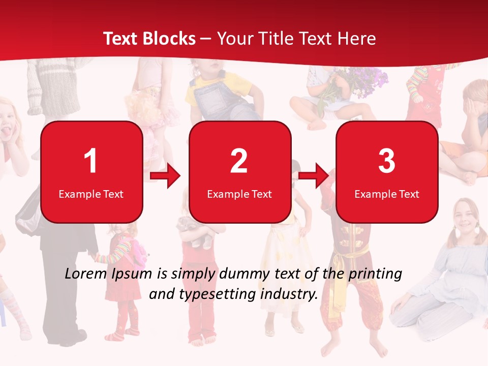 Blond Toy Happy PowerPoint Template