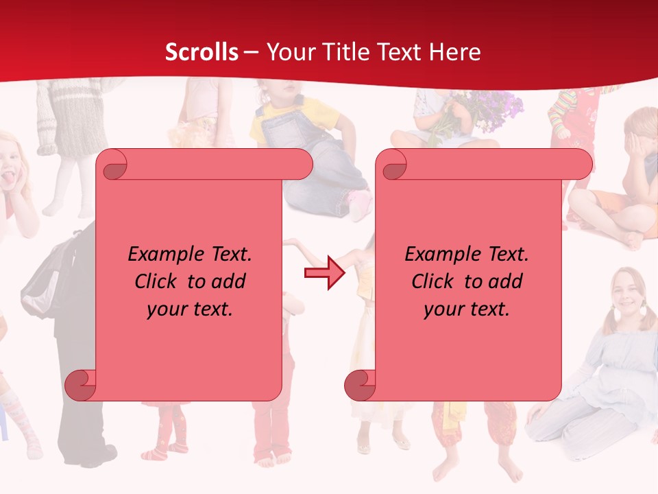 Blond Toy Happy PowerPoint Template