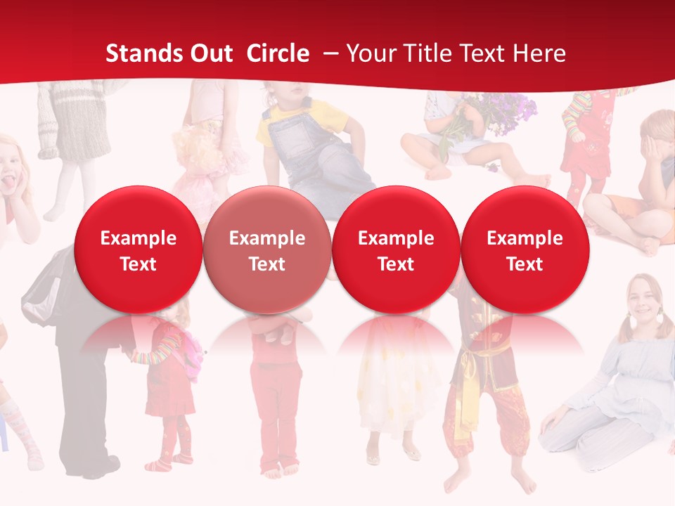 Blond Toy Happy PowerPoint Template