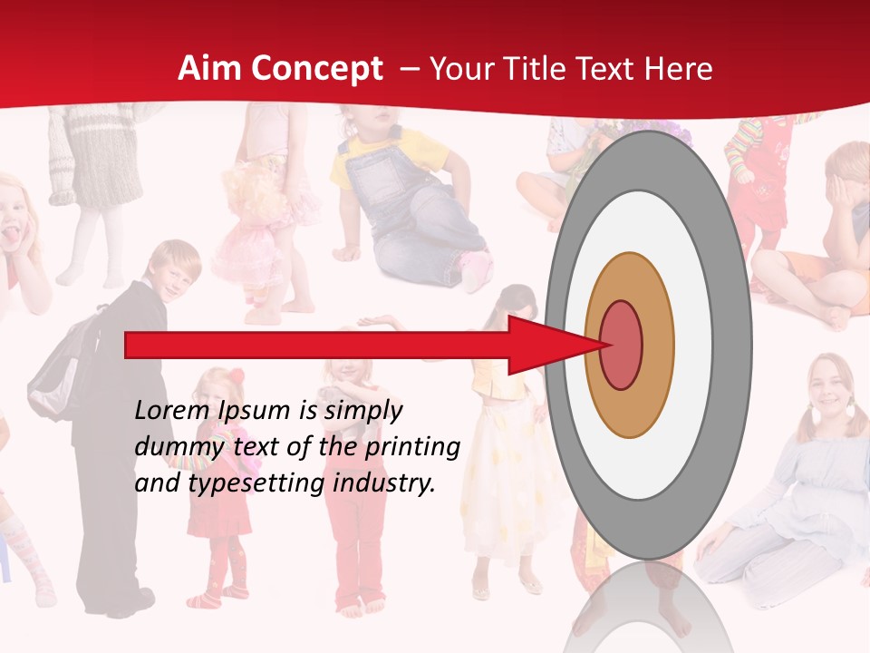 Blond Toy Happy PowerPoint Template