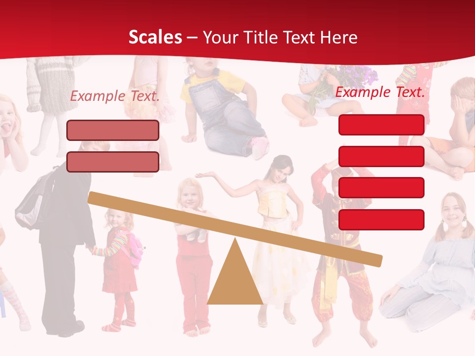 Blond Toy Happy PowerPoint Template