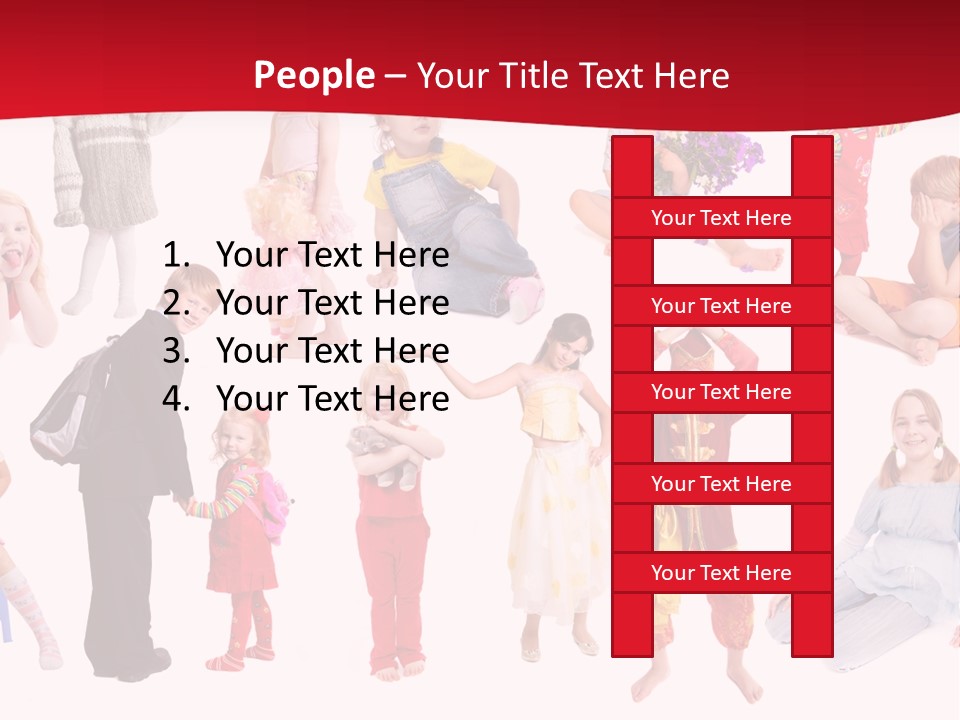 Blond Toy Happy PowerPoint Template