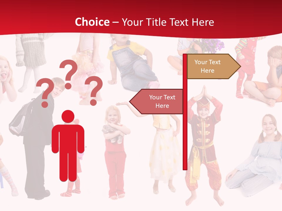 Blond Toy Happy PowerPoint Template