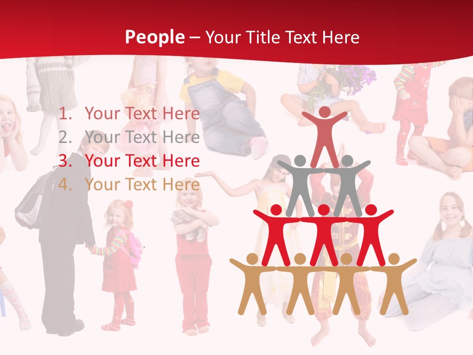 Blond Toy Happy PowerPoint Template