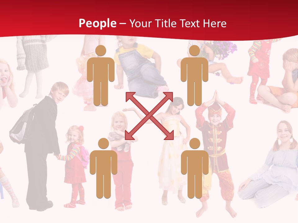 Blond Toy Happy PowerPoint Template