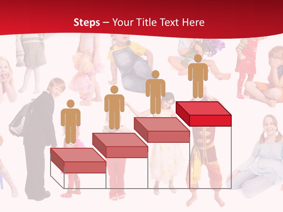 Blond Toy Happy PowerPoint Template