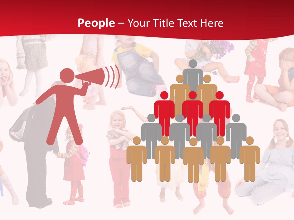 Blond Toy Happy PowerPoint Template