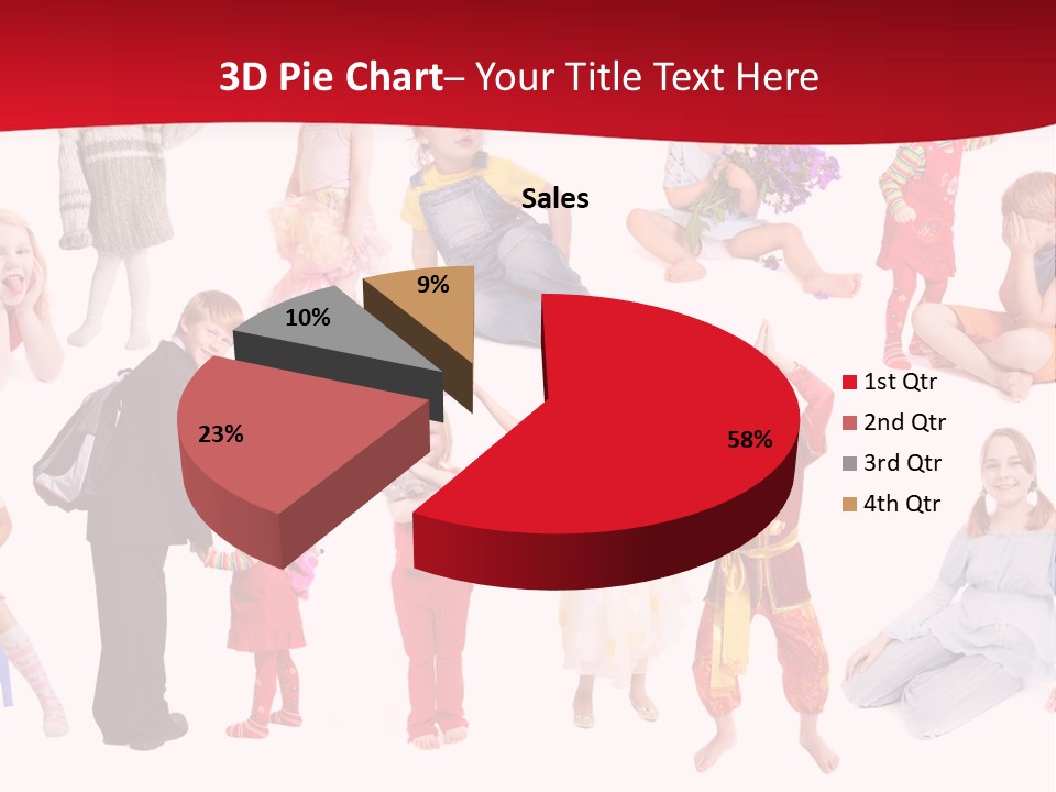 Blond Toy Happy PowerPoint Template