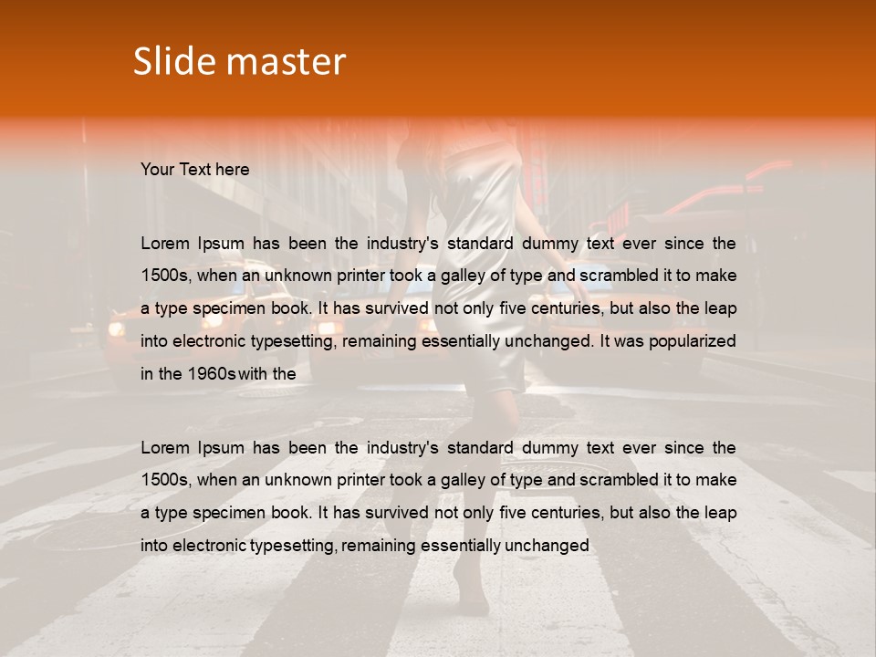 City Road Fashion PowerPoint Template